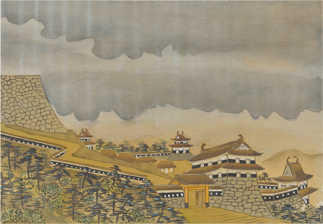 R津和野百景図　津和野城