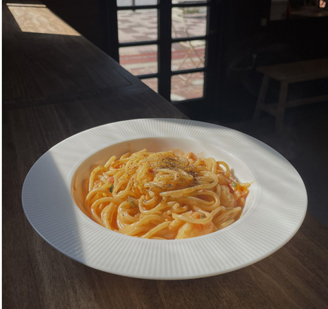 RR海老のトマトクリームパスタ1,300円