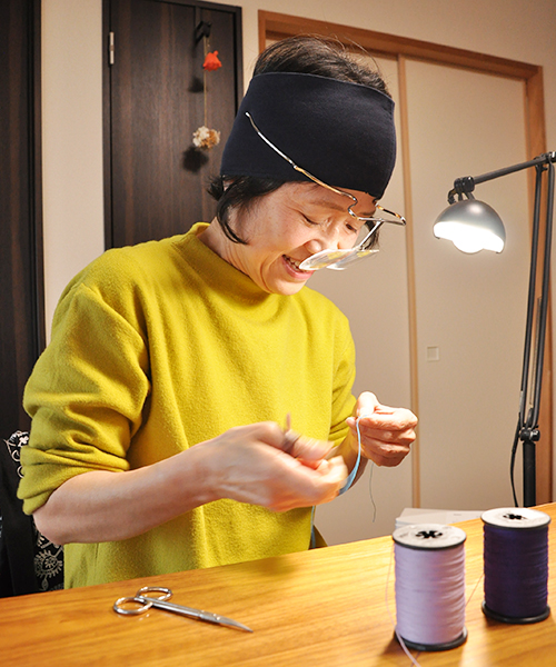 1224_創る・藤原千恵美さん 制作中