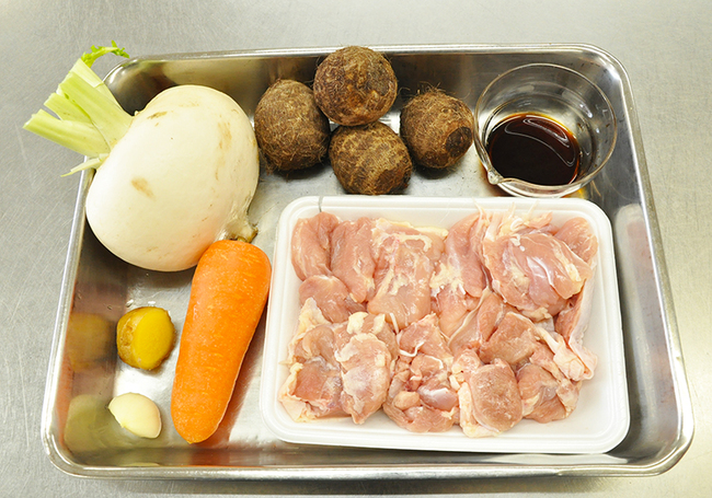 0203_HP鶏肉と冬野菜の唐揚げ_材料