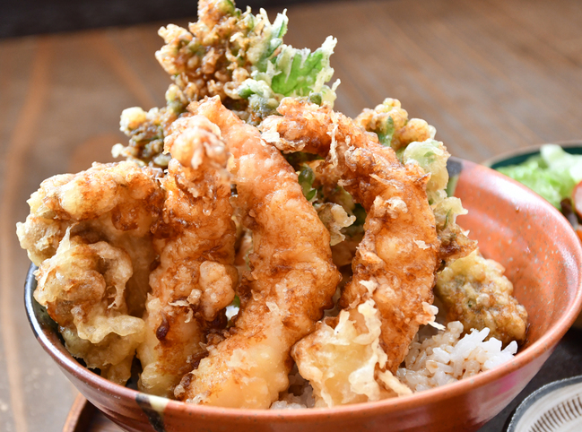 食堂cafeみらく・天丼アップ