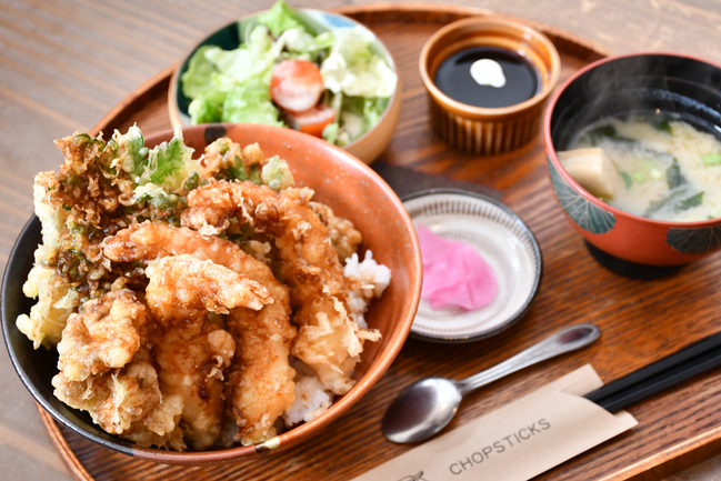 食堂cafeみらく・天丼セット