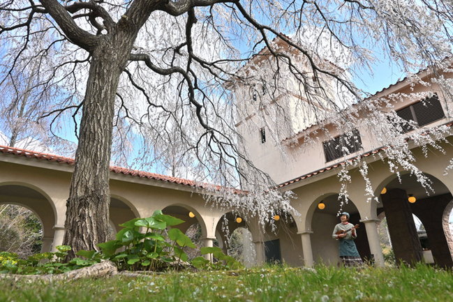 R石正美術館中庭（浜田市三隅町古市場／宮廻裕樹撮影）4.3
