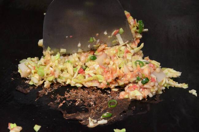 江戸っ子もんじゃ手順2