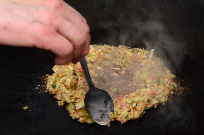 江戸っ子もんじゃ手順3