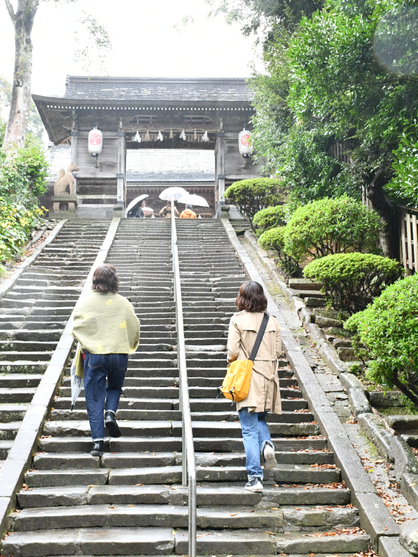 ばけバス_城山稲荷神社　階段
