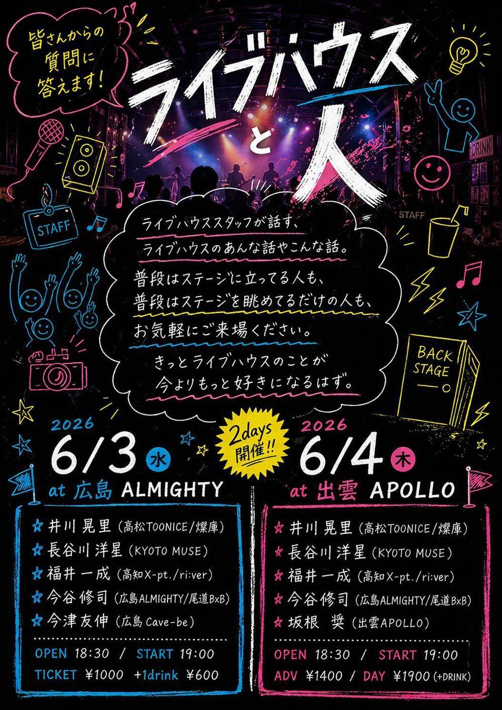 ライブハウスと人