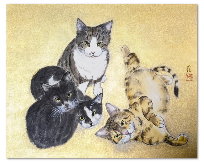 0622_知人宅の4兄弟猫