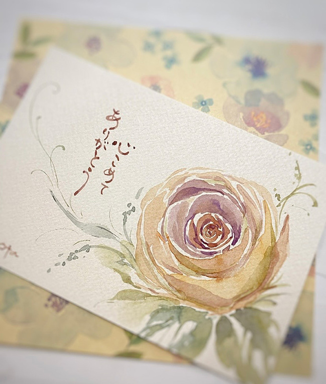 0917_バラの絵葉書